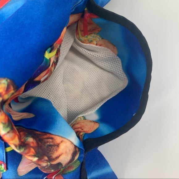 BioWorld Cat Pineapple Drink Vacation Swim Small Pockets Mesh Lining - Picture 5 of 5